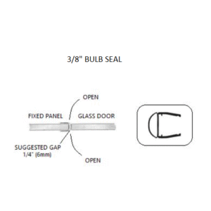 3/8" Clear Bulb Seal