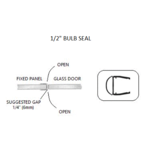 1/2" Clear Bulb Seal