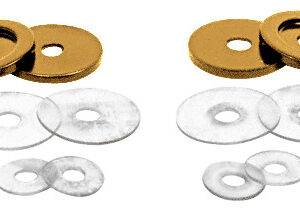 CRL Antique Brushed Copper Replacement Washers for Back-to-Back Solid Pull Handle