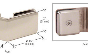 CRL Polished Nickel Beveled 135º Glass-to-Glass Clamp