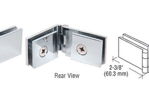 CRL Chrome 90 Degree Glass-to-Glass Showcase Hinge