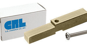 CRL Brushed Bronze Adapter Block for Prima, Shell and Rondo Hinges