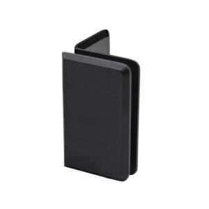 FHC Preston Glass Clamp Beveled - Flange Mount - Matte Black