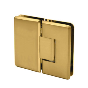 FHC Carolina Beveled Glass To Glass 180 Degree Hinge - Satin Brass