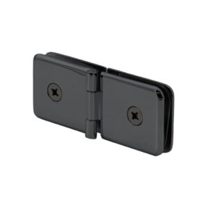 FHC Adjustable Glass Clamp Beveled - 180 Degree Glass-to-Glass for 3/8" to 1/2" Glass - Matte Black