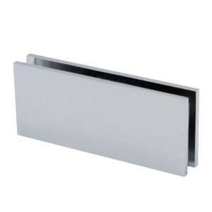 FHC Square 180 Degree Glass to Glass Clamp 2 Holes in Glass - Polished Chrome