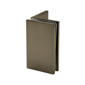 FHC Square Profile Glass Clamp Flange Mount - Brushed Bronze