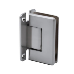 FHC Carolina Beveled Wall Mount Hinge Full Back Plate - Polished Nickel