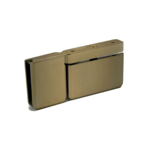 FHC Patriot Top/Bottom Mount Pivot with Attached U-Clamp for 3/8" Glass - Brushed Bronze