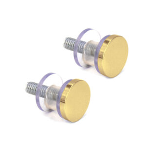 FHC PHRN Handle Stud Replacement M6-1 Thread 3/4" Diameter (2 Pcs.) - Satin Brass