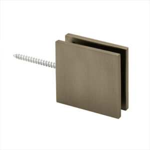 FHC Square Wall Mount Pivotable Transom Clamp - Brushed Bronze