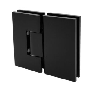 FHC Valore HD Square Glass-to-Glass 180 Degree Hinge - Matte Black