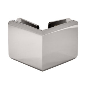CRL Polished Nickel Beveled Style 90º Glass-to-Glass Clamp