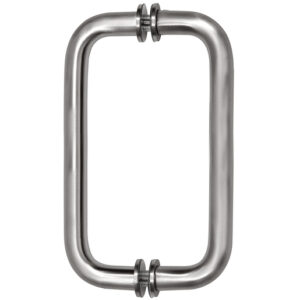 CRL Brushed Stainless 8" BM Series Tubular Back-to-Back Pull Handle