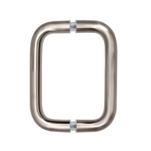 CRL Brushed Nickel 6" Back-to-Back Solid Brass 3/4" Diameter Pull Handles Without Metal Washers