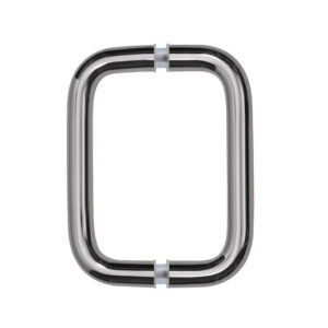 CRL Polished Chrome 6" Back-to-Back Solid Brass 3/4" Diameter Pull Handles Without Metal Washers