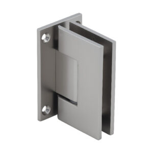 CRL Satin Nickel Geneva 037 Series Wall Mount Full Back Plate Standard Hinge GEN037SN