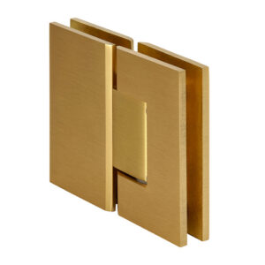 CRL Satin Brass Geneva 180 Series 180 Degree Glass-to-Glass Standard Hinge GEN180SB