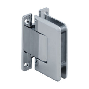 CRL Polished Chrome Pinnacle 337 Series Adjustable Wall Mount 'H' Back Plate Hinge PIN337CH