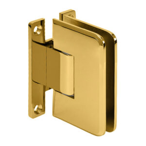 CRL Unlacquered Brass Plymouth Series Wall Mount 'H' Back Plate Hinge PLY037ULBR