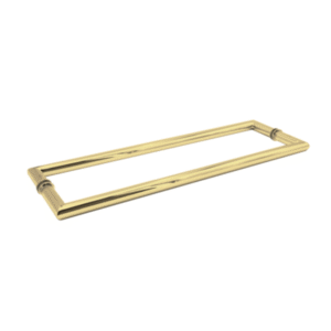 FHC 18" x 18" Back-to-Back Mitered Towel Bar - Satin Brass