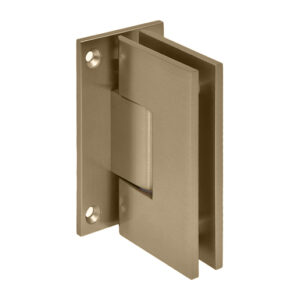 CRL Dark Brushed Bronze Vienna 037 Series Wall Mount Full Back Plate Hinge