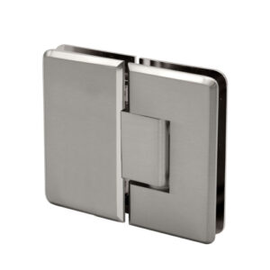 FHC Carolina Beveled Glass to Glass 180 Degree Hinge - Brushed Nickel CLN180BN