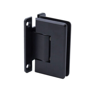 FHC Carolina Beveled Wall Mount Hinge Full Back Plate - Matte Black CLNF1MB