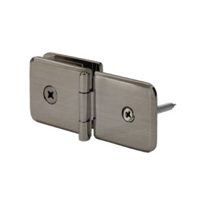 FHC Adjustable Glass Clamp Beveled - Wall Mount for 3/8" to 1/2" Glass - Brushed Nickel