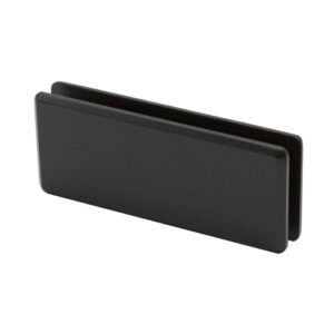 FHC Beveled 180 Degree Glass to Glass Clamp - Matte Black