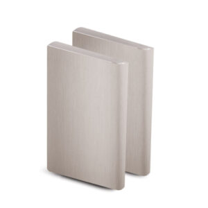 FHC Shower Door Hinge Limit Plates 2.5mm Thick - Brushed Nickel