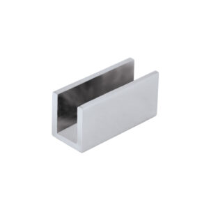 FHC U-Shape Mini Clip for 3/8" Glass - Polished Chrome