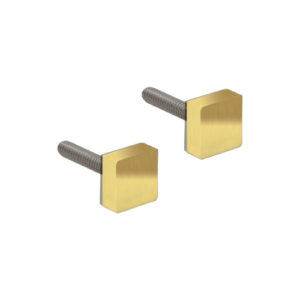 FHC Square Washer/Stud Replacement Set for Handles M6-1.0 Thread - Satin Brass