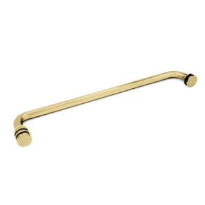 FHC 24" Towel Bar/Modern Knob Combo - Satin Brass