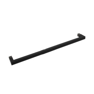 FHC 24" Square Mitered Corner Single Sided Towel Bar - Matte Black