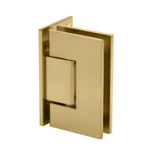 FHC Valore Square Wall Mount Hinge - Offset Back Plate - Satin Brass VAL03SB