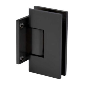 FHC Venice Adjustable Square Wall Mount Hinge Short Back Plate - Matte Black