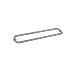 CRL Satin Nickel 24" BM Series Back-to-Back Tubular Towel Bars With Metal Washers
