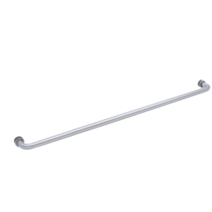 FHC 30" Tubular Towel Bar Single-Sided with Washers for 1/4" to 1/2" Glass - Brushed Nickel