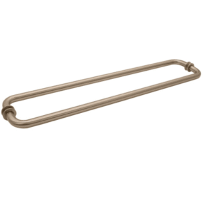 FHC 18" X 18" Back-to-Back Towel Bar with Washer - Brushed Bronze