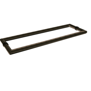 FHC 18" x 18" Back-to-Back Mitered Towel Bar - Brushed Bronze
