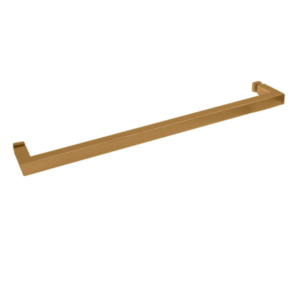 FHC 18" Square Tubing Mitered Corner Single-Sided Towel Bar - Brushed Bronze