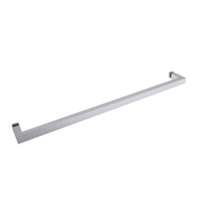 FHC 24" Square Mitered Corner Single Sided Towel Bar - Polished Chrome
