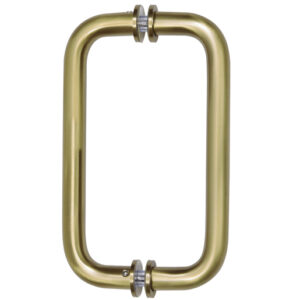 CRL Brushed Bronze 8" BM Series Tubular Back-to-Back Pull Handle
